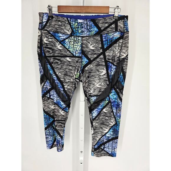 Avia Women's Skinny Multicolor Blended Fiber Mid Rise Athletic Pant Size L - Picture 1 of 4